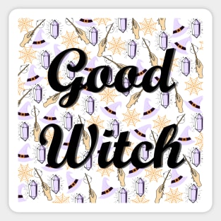 Halloween Witch Pattern Sticker